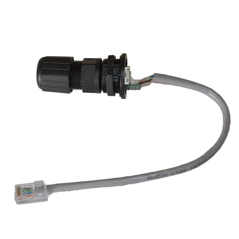 PCB IP67 M25 Ethernet LAN RJ45 Wasserdichten Stecker verdrehte-Paar-Kabel