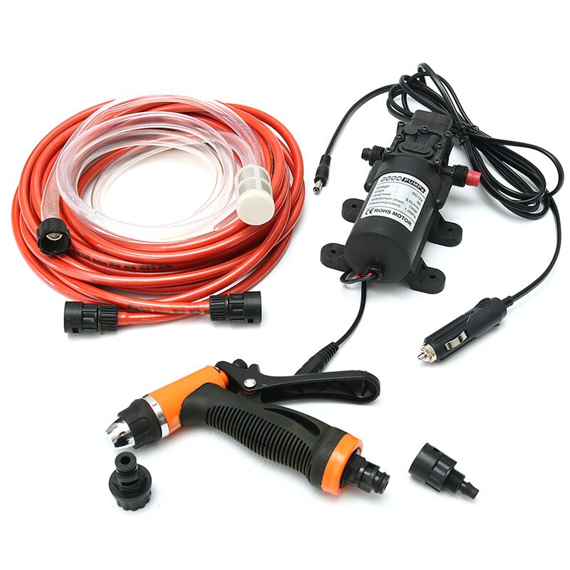 DC 12V 100W 160PSI haute pression voiture électrique laveuse lavage pompe ensemble Portable Auto machine à laver Kit avec chargeur de voiture