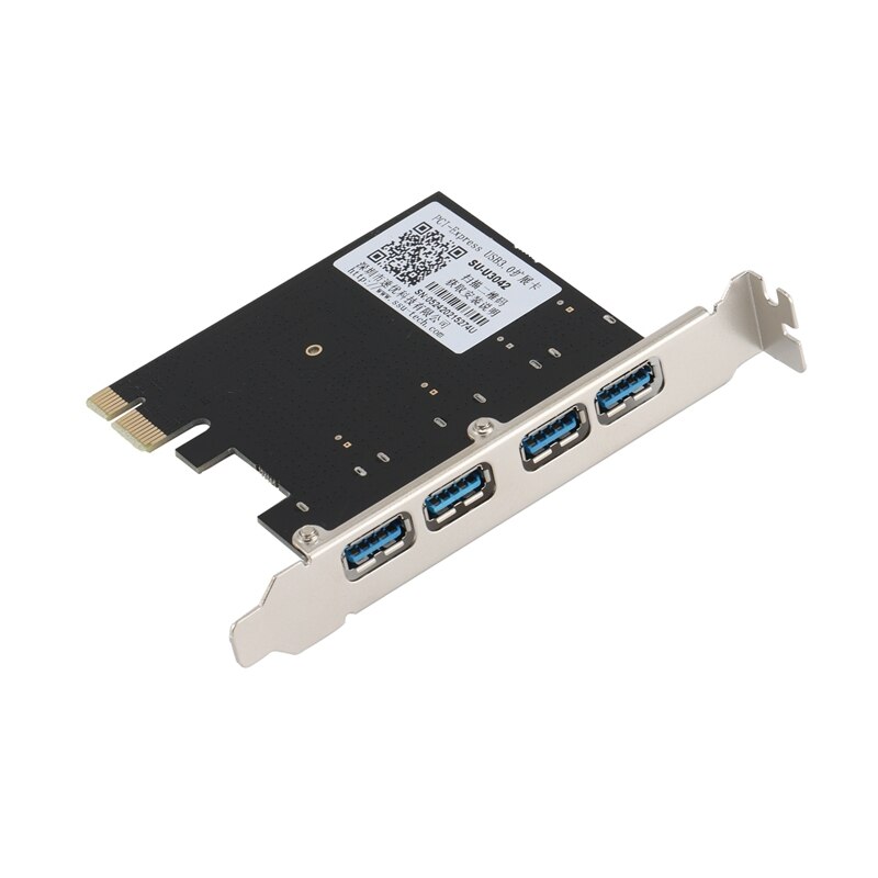 PCI-E To USB3.0 Expansion Card Four-Port High-Speed Desktop USB3.0 Expansion Card 4-Port Rear VIA