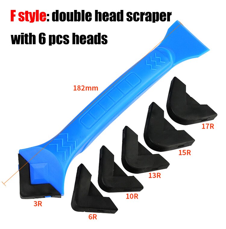 3Pcs Door Silicone Sealant Scraper Right angle Caulk Tool Kit Spatula for Window Caulking Finishing Sealant Removal