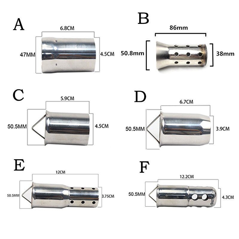 For 51mm 60mm Inlet Exhaust Muffler DB Killer Removable Silencer Baffle Reduce Noise Sound Eliminator Universal