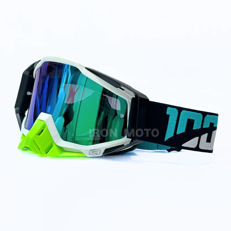 Motorhelm Bril Man Crossmotor MX Bril HD Lens Motocross Bril ATV Motobike Brillen Fietsen Zonnebril Bescherming: Army Green