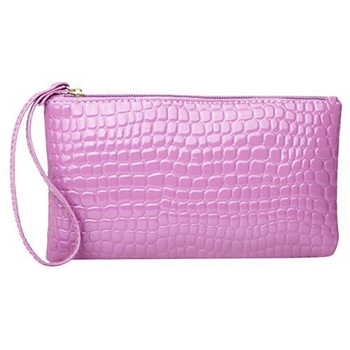 Sac à main en cuir PU pour femmes, pochette à poignet, portefeuille, porte-cartes, maquillage, petite pochette