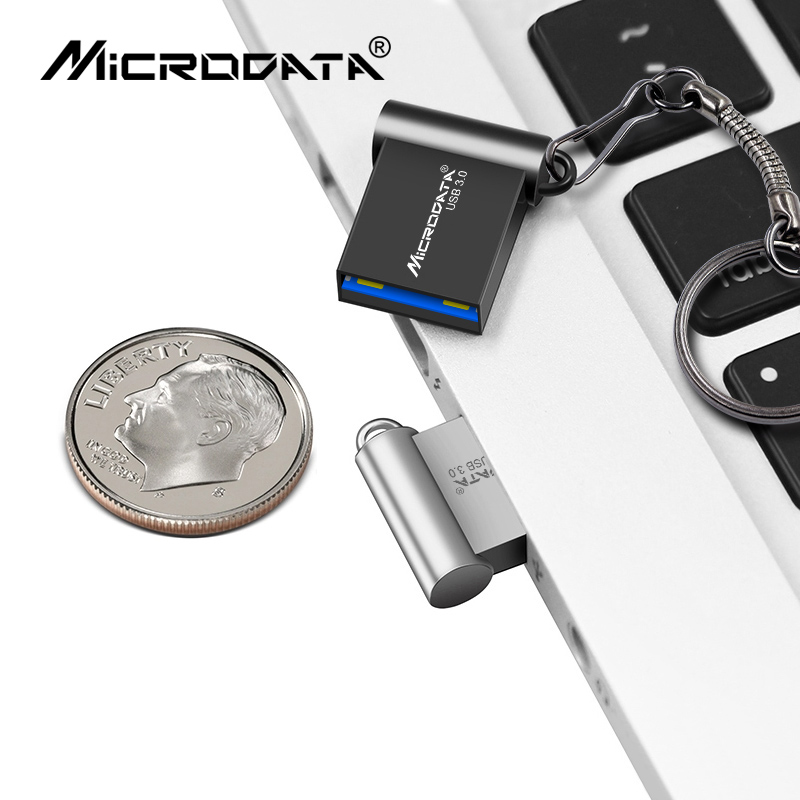 Mini metalen hoge snelheid USB3. 0 Flash Drive 16GB 32GB 64GB 128GB Flash Memory Stick Pendrive voor pc, laptop, tablet, autoradio,