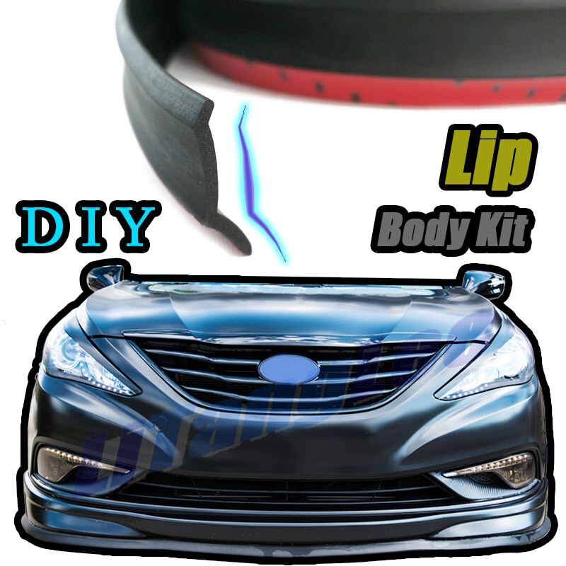 Bil bumper lip front spoiler kjol deflector för opel vita 2000 tune bil modifierad body kit vip hella flush lips
