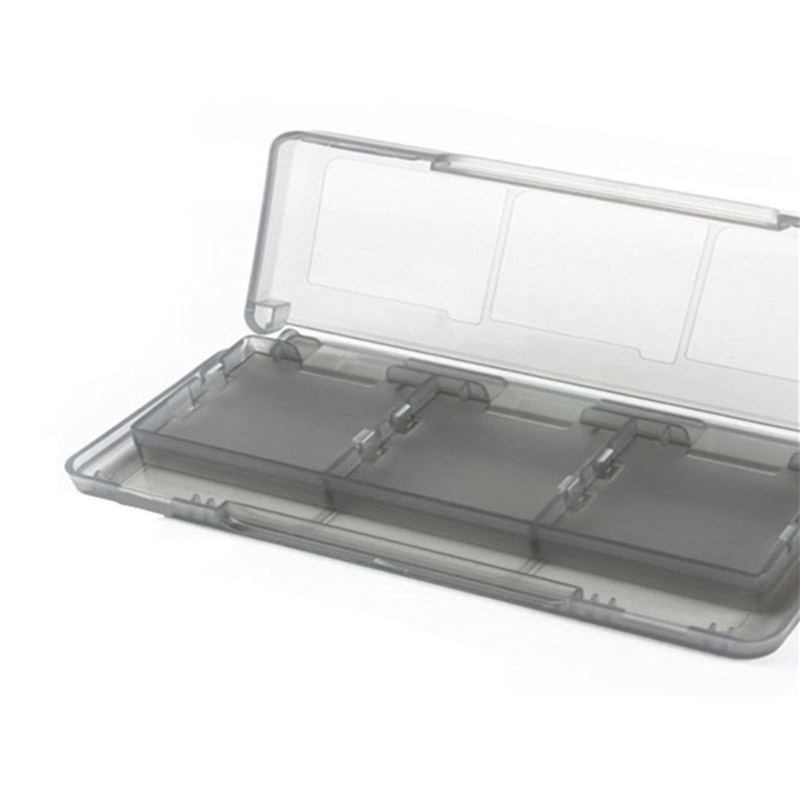 2x durchsichtige aufbewahrungsboxen für 1 6 in und cartridges für nintendo 3ds xl, ll, nds und dsi