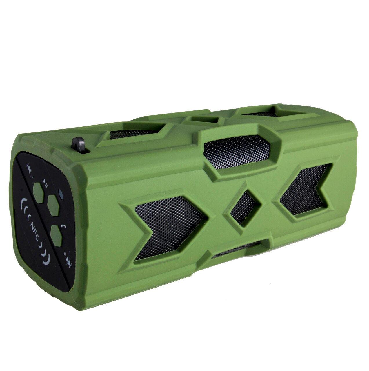 Mode Draagbare Drie Proofings Draadloze 4.0 Outdoor Bluetooth Speaker Power Bank Bass Subwoofer Waterdicht: Green