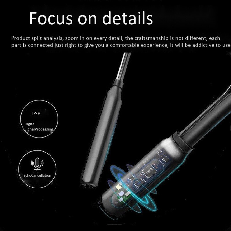 Draadloze Sport Hoofdtelefoon Draagbare Bluetooth Headset Met Microfoon Hoge Netic Headset