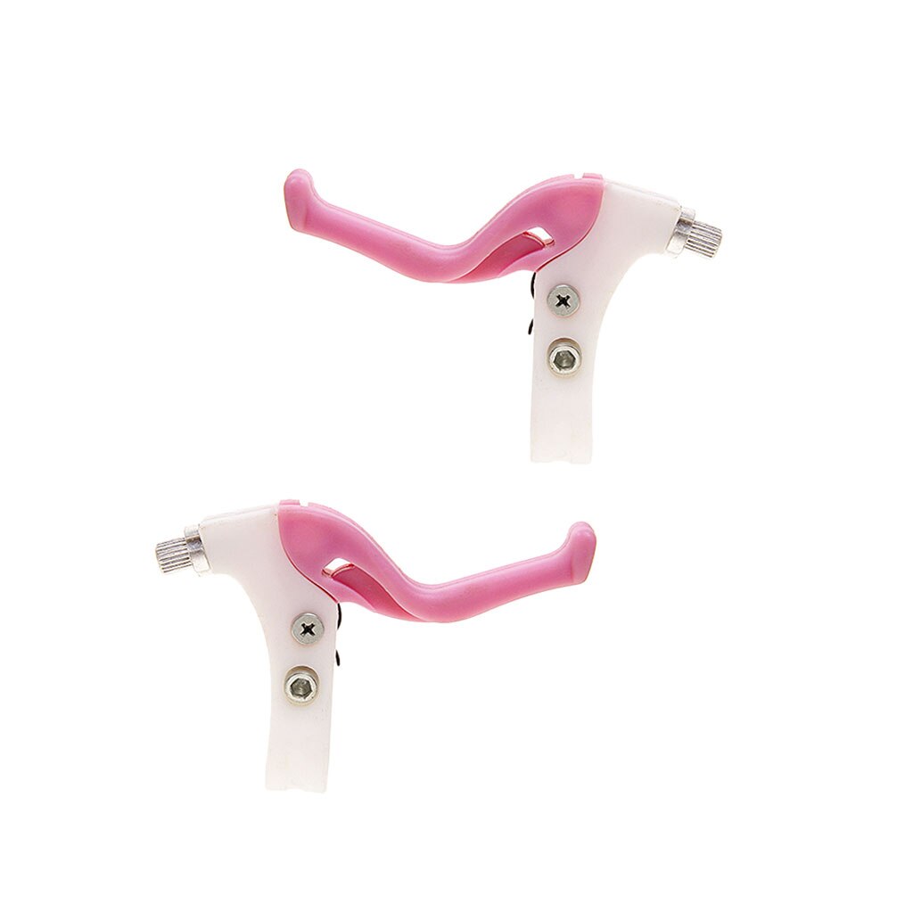 1 Pair Children Kids Universal Lightweight Twin Bicycle Bike Brake Levers Set Pink Girl Bike Accessories