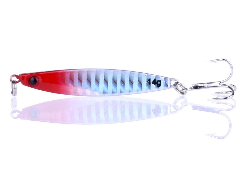 ThunderShower Metal Long Casting Jigging Lure Crankbait Jerkbait Spinning Fishing Jigs 14g/21g for Saltwater Freshwater: 14