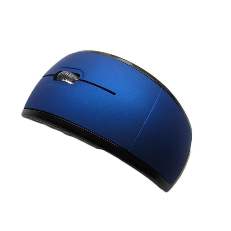 Ultra Thin Usb Optical 2.4Ghz Draadloze Draadloze Muis 4 Knoppen Pc Computer Notebook Muizen Draadloze Werk Optische Muis Laptop: blue