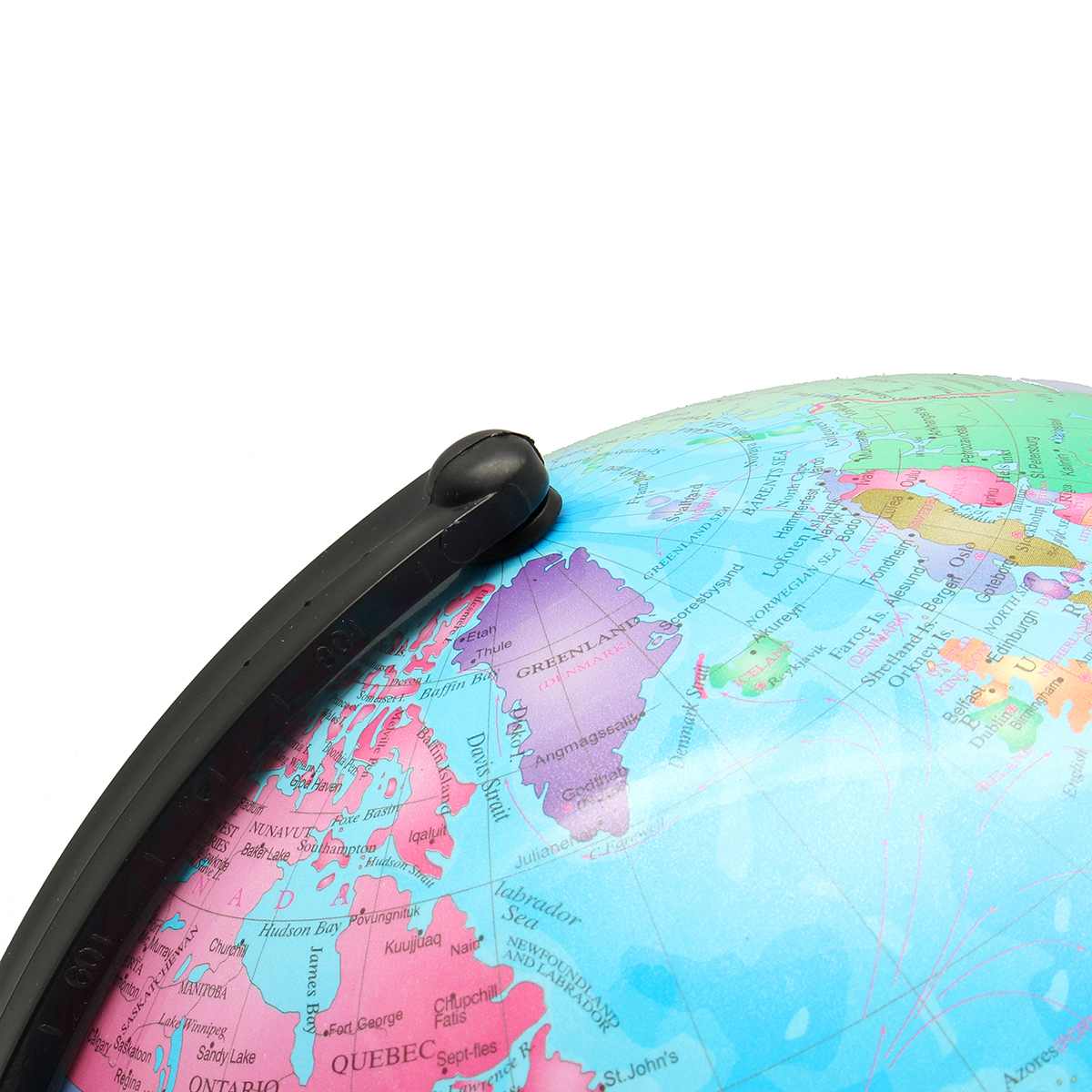 25CM World Globe Map Rotating Stand+ LED Light World Earth Globe Map School Geography Educational Kids Exploring Home Decor