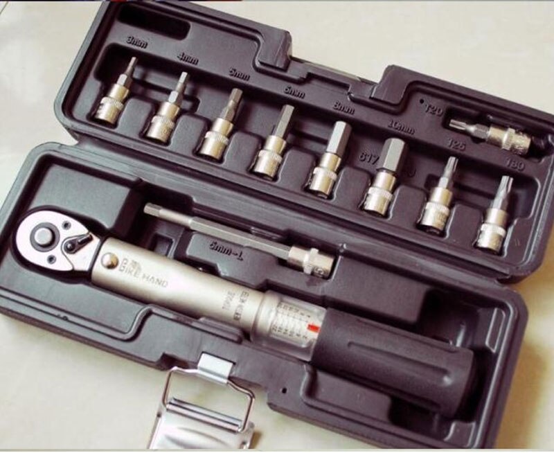 Bicycle wrench repair tool Kits Taiwan BIKEHAND YC-617-2S Bicycle Bike Torque Wrench Allen Key Tool Socket Spanner: Mode 1