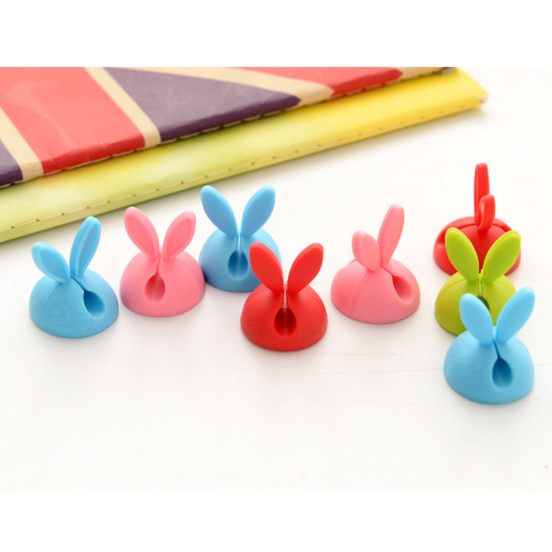 4Pcs Protector Management Device USB Cable Hang Winder Ear Shaped Cable Holder Phone Charging Accessories