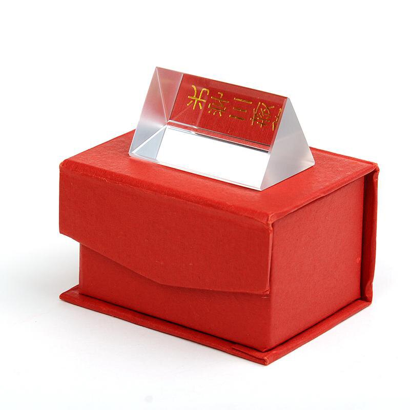 5cm Physics Triangular Prism School Physical Dichroic Prism Optical Experiment Study Aids Teaching Prism Kid's Study