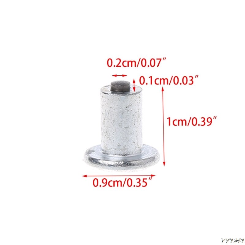 100 stuks spikes voor banden, auto, fiets, bandnoppen, platte spikes voor velgen, sneeuw, winter, universeel, 9-10-1mm auto-styling sneeuwkettingen, onderdelen