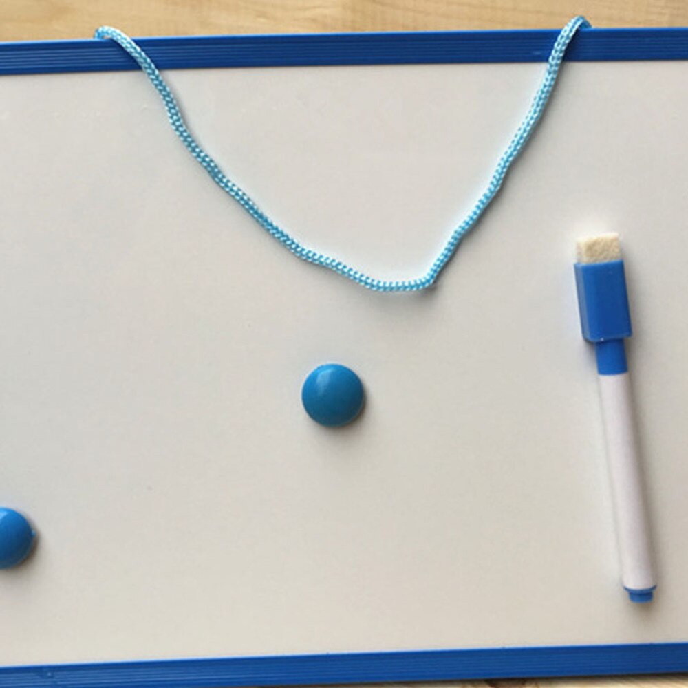 2 Sets Double Sided White Board Writing Board Children Painting Board Teaching Whiteboard with Magnet Pen (Random Color