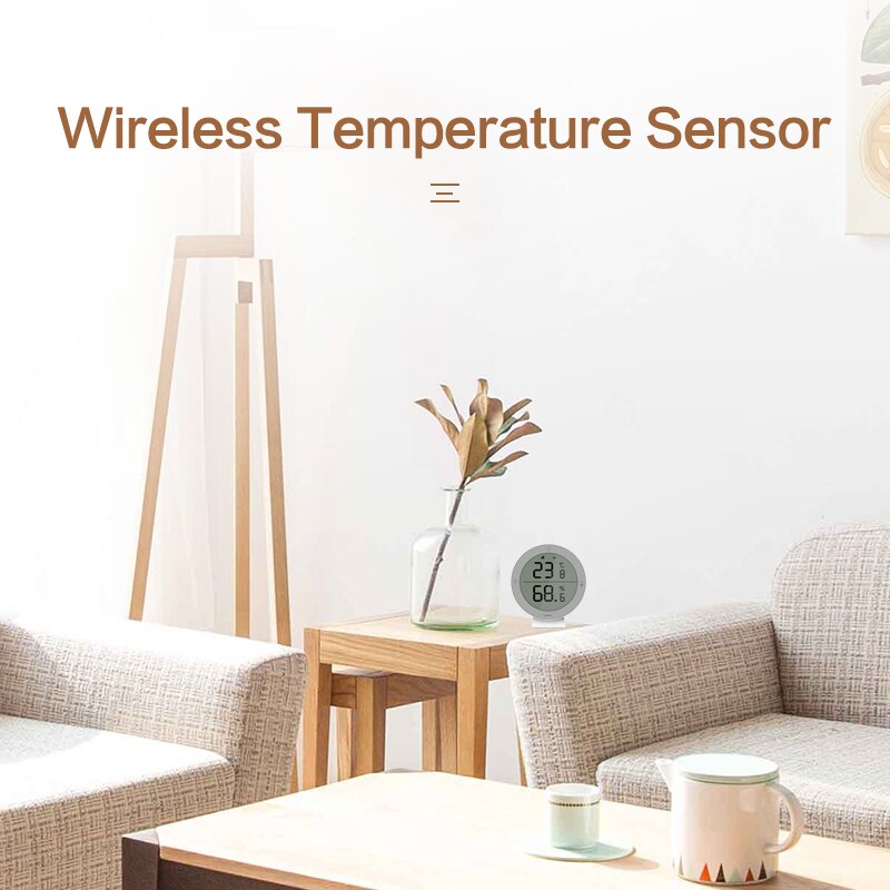 Tuya ZigBee3.0 Temperature And Humidity Sensor Smart Home With Gateway Battery Powered Zigbee Sensor With LCD Screen Display