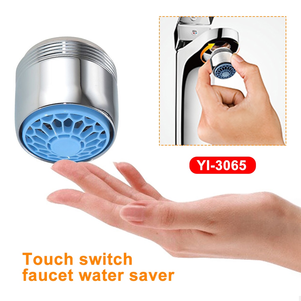 Water Saving Bathroom Sink Tap Diffuser Kitchen Chrome Plated Universal Easy Install One Touch Switch Accessories Faucet Aerator