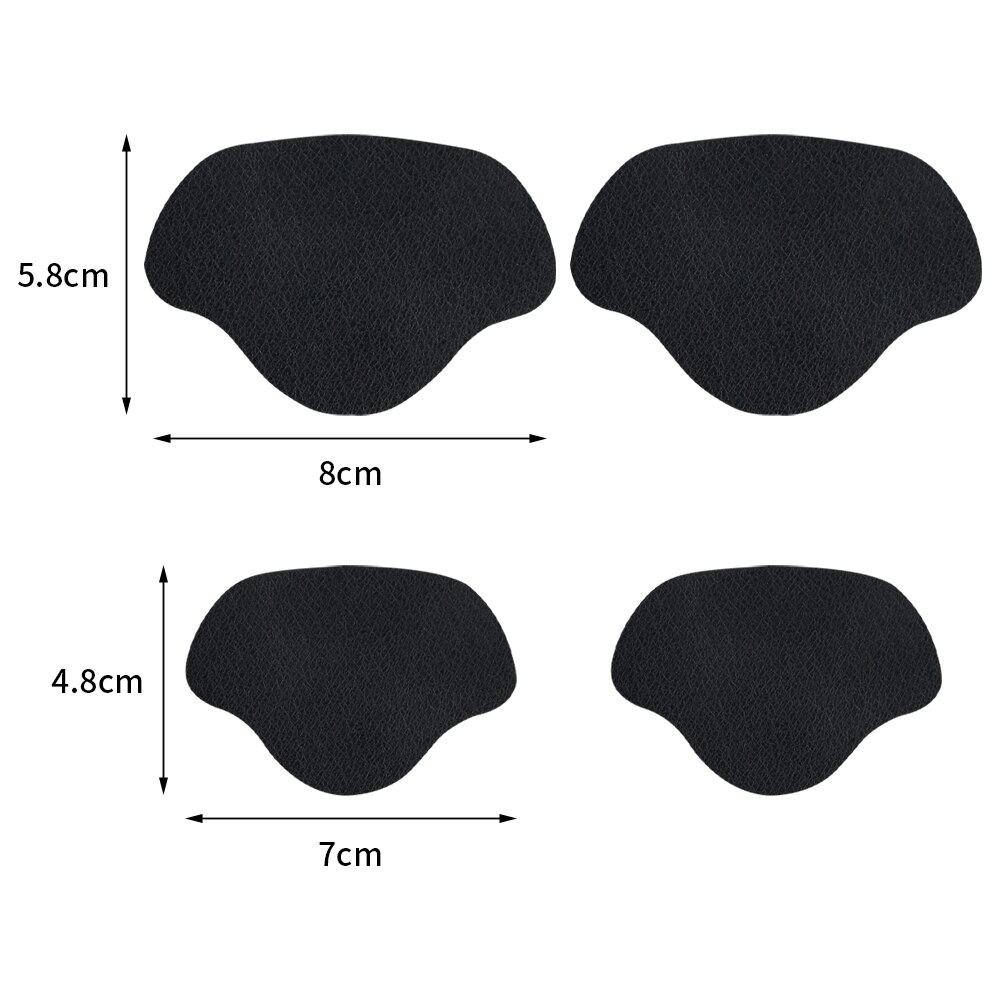Patch de réparation de chaussures, 4 pièces, semelles intérieures, tampons autocollants, trou de talon de chaussure, semelles adhésives pour réparation de chaussures de Sport, soins des pieds