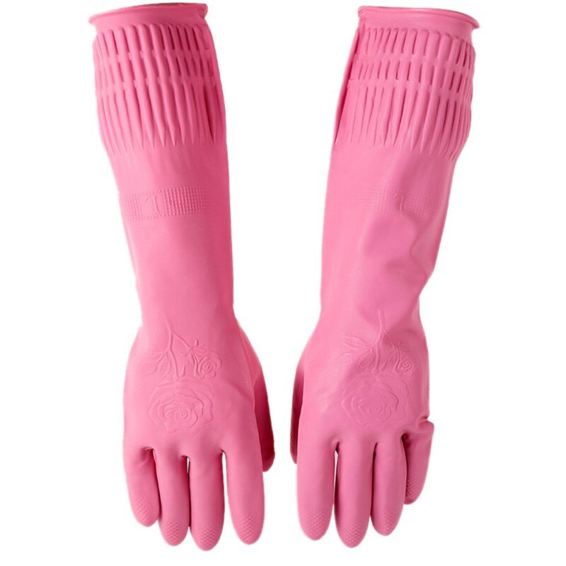 FOBLY 10 Pairs Reusable Cleaning Gloves - Natural Rubber Latex Dishwashing Gloves Dish Gloves Kitchen Gloves For Washing Dishes Rubber Gloves - View #9