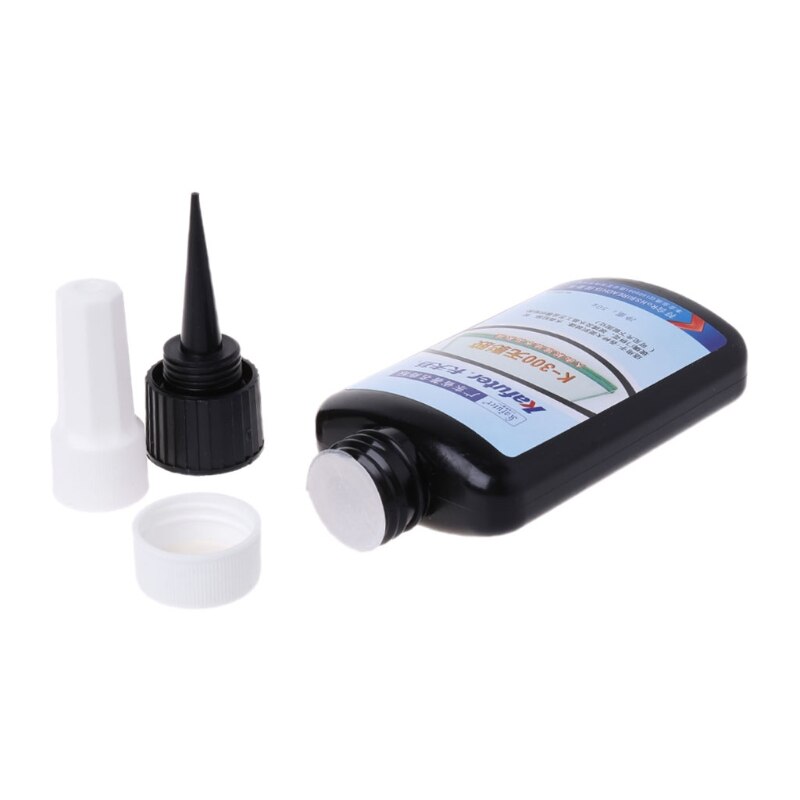Pegamento UV para K-300, adhesivo transparente de cristal y vidrio con linterna UV, 50ml