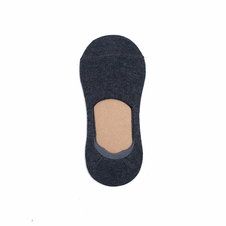 5Pair Women's Cotton Invisible No Show Socks Non-slip Silicone Sock Solid Color Felmen Sock Slippers Short Socks: 7