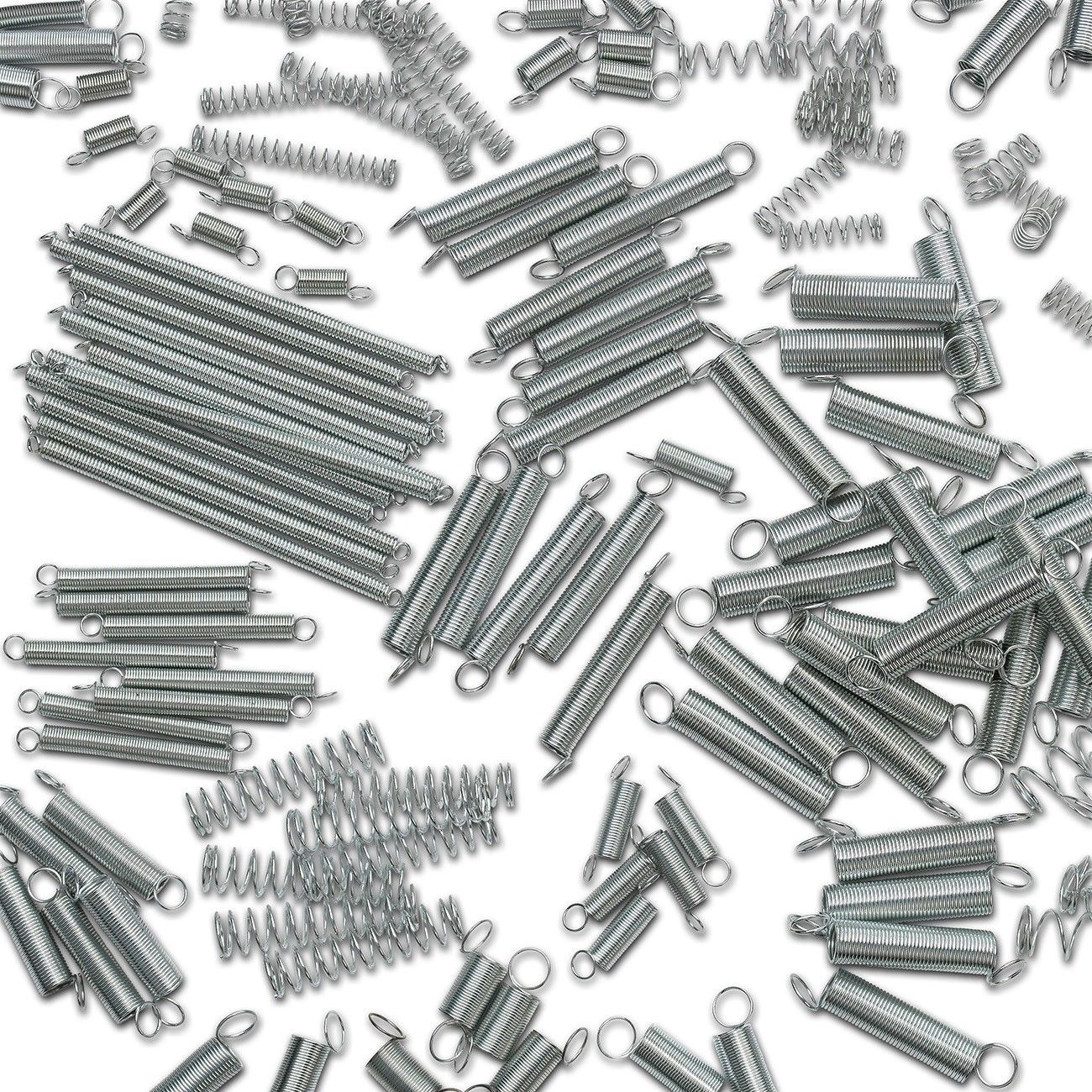 200pc Spring Assortment Set | Zinc Plated Steel Compression Carburetor Extension