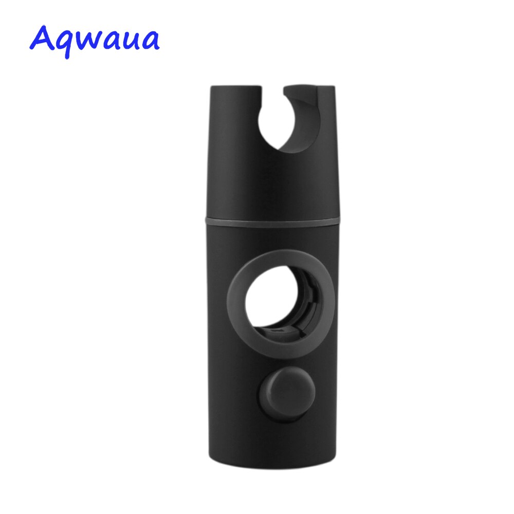 Aqwaua sort håndholdt brusehovedholder til glidebjælke 22-25mm højdejusterbar sprøjteholder bruser udskiftningsdel