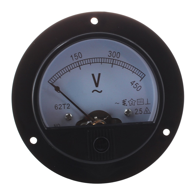 Ronde Ach 0-450V Voltage Volt Analoge Panel Meter Voltmeter