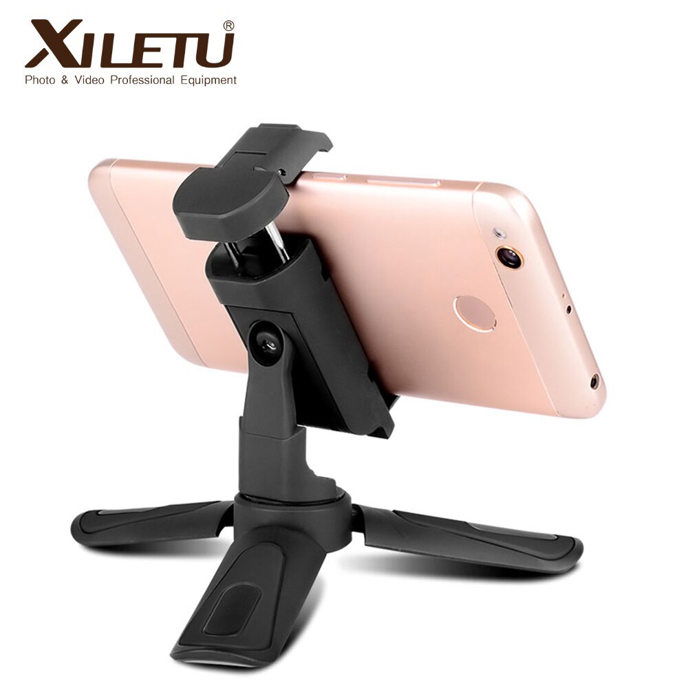 XILETU – support de téléphone CD-1 2 en 1, Mini trépied de prise de vue verticale à Rotation à 360 degrés, pour iPhone Max Xs Samsung S8 S9 Piexl 2 3