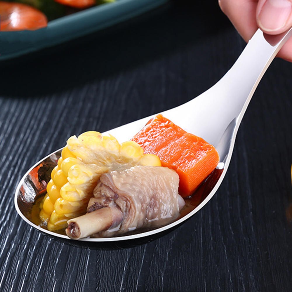 Keuken Duurzaam Roestvrij Staal Grote Rijst Soep Opscheplepel Lange Handvat Gezondheid En Hygiëne Maaltijd Lepel