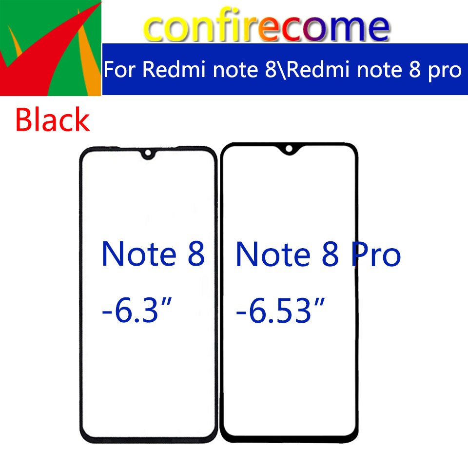 10Pcs los Für xiaomi Redmi Hinweis 8/Hinweis 8 Pro/Note8 Pro/Hinweis 8T note8T Touch Screen Vorderseite Objektiv LCD Outer Glas