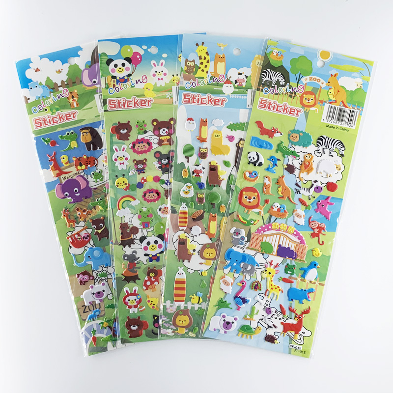 4 arkuszy/zestaw kosmiczna przestrzeń planeta wszechświat poznanie naklejki dzieci DIY 3D Bubble pianki naklejki do scrapbookingu dla dzieci chłopcy prezent: Brązowy
