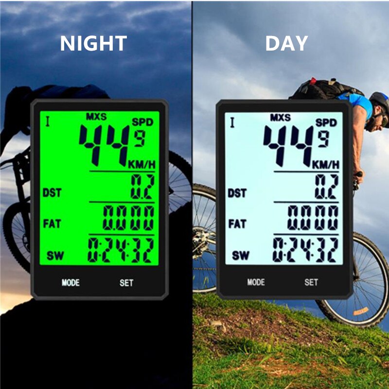 Cykelcomputer speedometer gps cykel 2.8 tommer storskærm trådløs kadencesensor forlængerbeslag digitalt cykeltilbehør