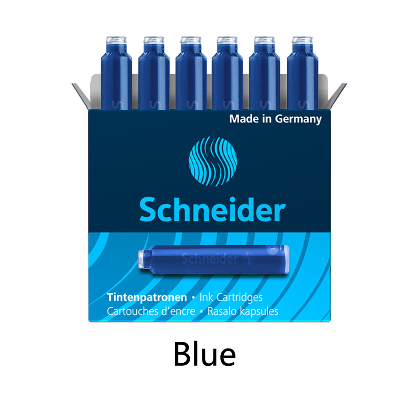 6/30/100 stücke Deutschland Schneider Brunnen Stift Tinte Sack Tinten Patrone Schreiben Schwarz Blau Blau Schwarz Kalligraphie tinte Flasche: Blau