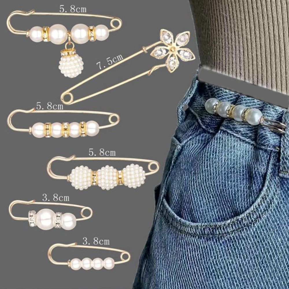 Alfileres joyería cintura hebilla fija accesorios de mujer vestido chal Clips pretina Pin ropa broches conjunto cintura Pin broche