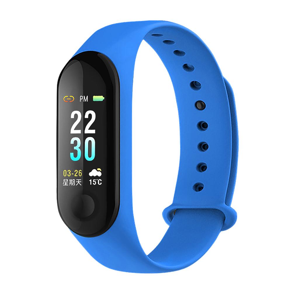 Clever Uhr Monitor Schlaf Monitor Schrittzähler Smartwatch Fitness Tracker Uhr Bands Blut Sauerstoff Monitor: Blau