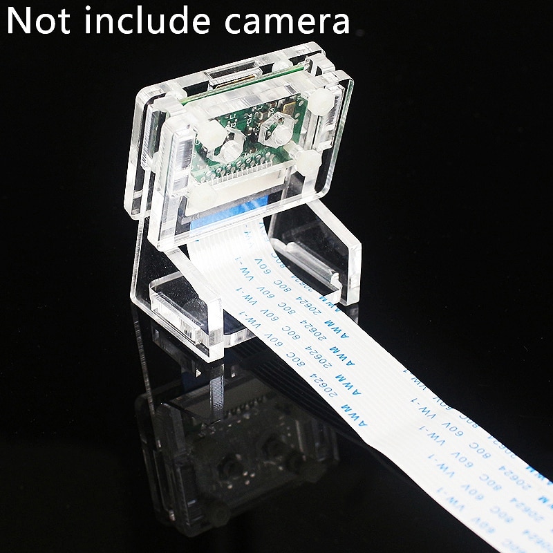 Ov5647 mini kamera akryl hållare transparent webbkamera fäste för hallon  pi 3 kamera