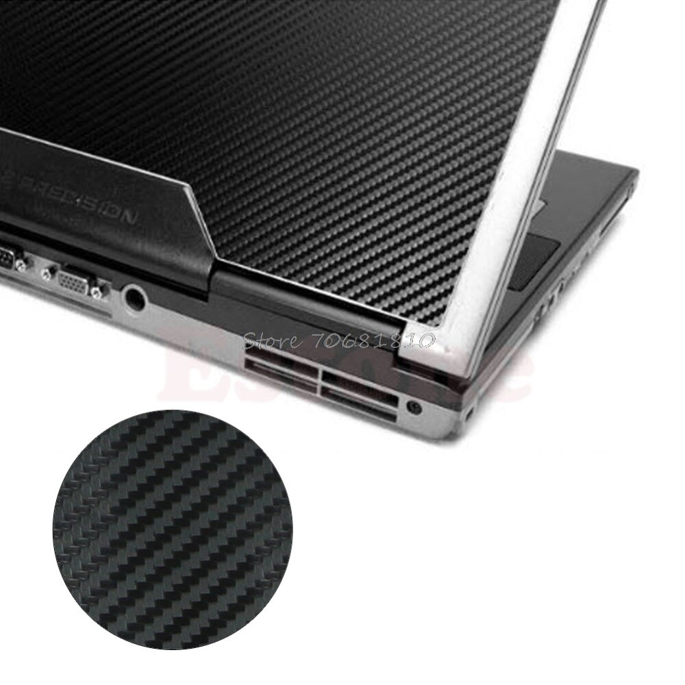 3D Carbon Fibre Skin Cover Decal Wrap Sticker Case Voor 17 "Laptop Notebook Pc