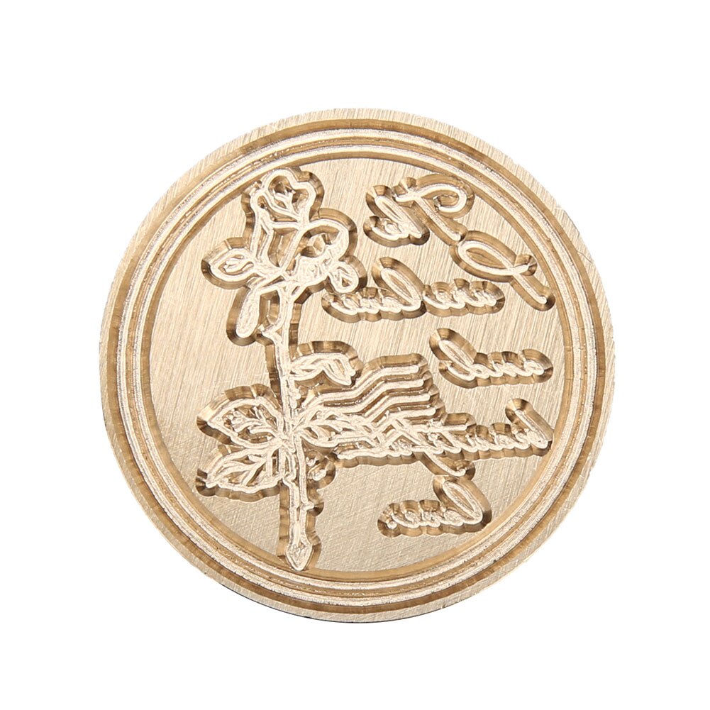 1PC Wax Seal Stamp Head Retro Wood Stamp Replace Copper Head Hobby Tools DIY Stamp Craft