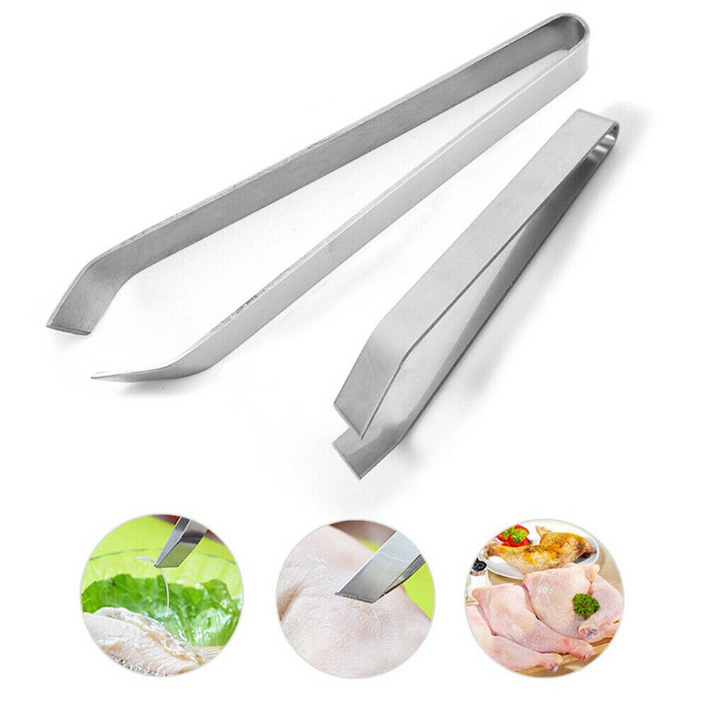 Seafood Tool Tweezer Stainless Steel Fish Bone Tweezers Remover Pincer Puller Tongs Pick-Up Kitchen Pick-Up Crafts
