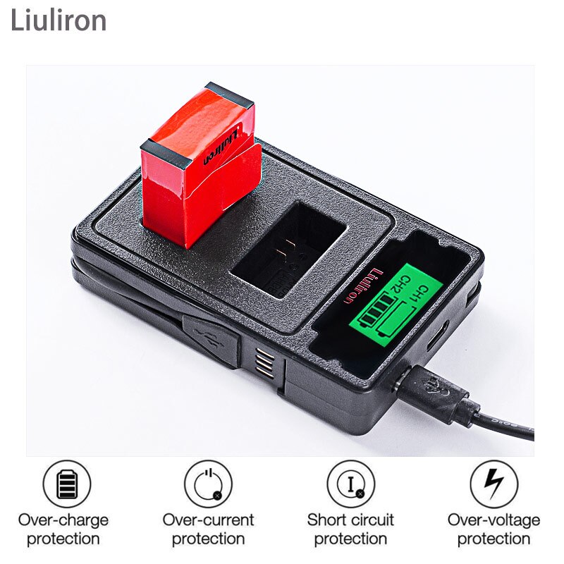 High capacity bateria hero 3 gopro hero3 battery + TYPE-C USB charger+battery case for GoPro go pro Hero 3 3+ camera accessories