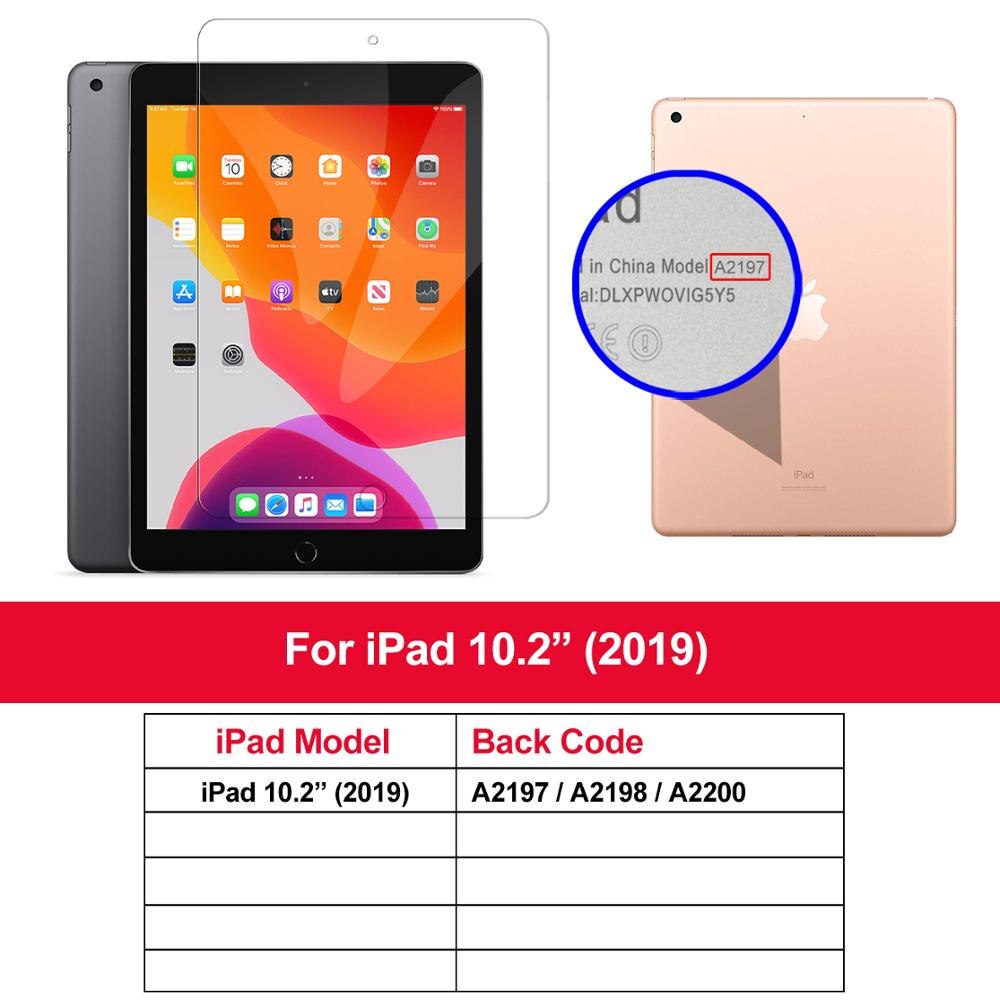 Ipad 10.2 7th skærmbeskytter ipad pro 11 hærdet glas til 9.7 ipad 5 6th air 2 mini 1 2 3 4 5 7.9 10.5 film: Ipad -2019 10.2