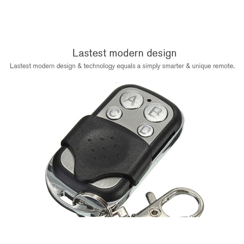 ABCD 4 Buttons Wireless RF Remote Control 433MHz Electric Gate Garage Door Smart Remote Control Key Fob Controller for Switch