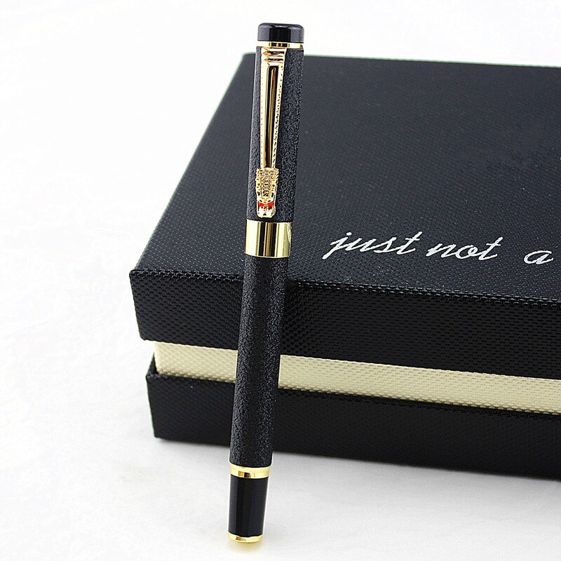 Luxe Pen Draak Vulpen met Originele Case Metalen inkt Pennen voor Kerstcadeau