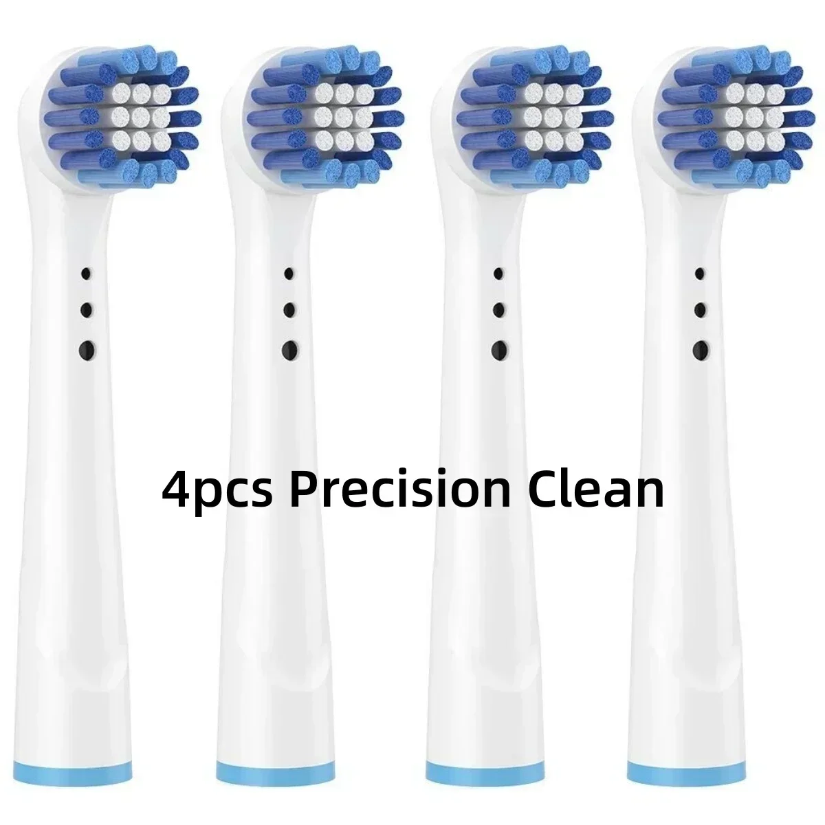 Boquillas de cepillo de dientes eléctrico para Oral B Braun, acción de hilo blanco 3D, limpieza de precisión, cuidado de las encías, cabezales de cepillo de dientes universales para OralB: Blanco