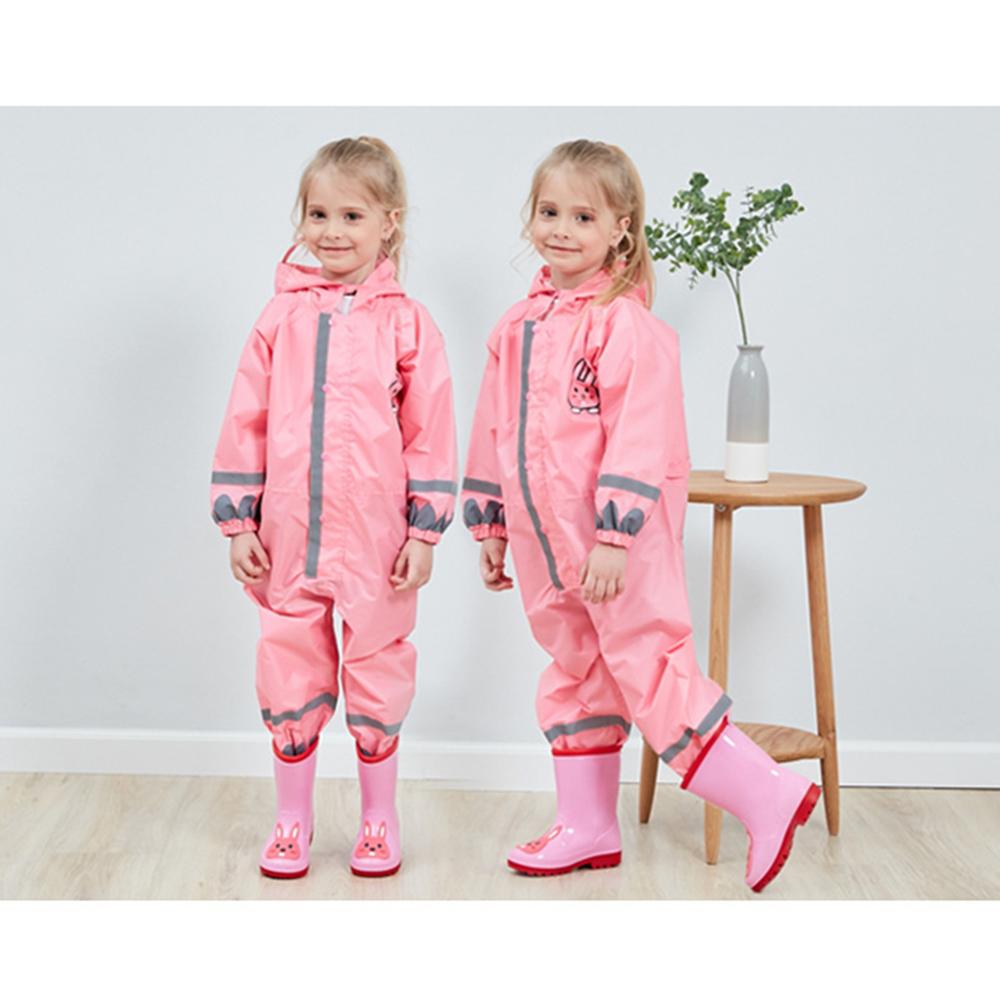Crianças calças de chuva à prova dwaterproof água novo 2020 macacão à prova d3-água 3-8yrs bebê meninos meninas macacão moda crianças capa chuva