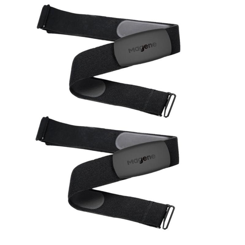 Magene H64 Hartslag Sensor Bluetooth Mier Upgrade H64 Hr Monitor Met Borstband Dual Mode Computer Bike Sport Band riem: 2 pieces