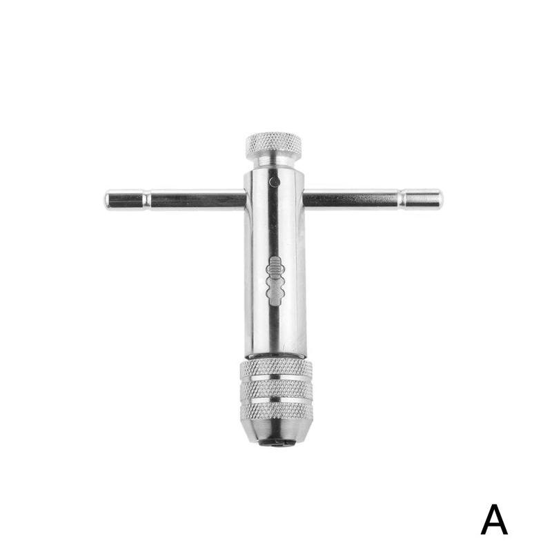 1Pc M3-M8 M5-M12 Verlengen Omkeerbare T Bar Handle Ratchet Voor Tap Sterven Kranen Sleutels Draad Tapping Wrench Verstelbare Houder tool: A